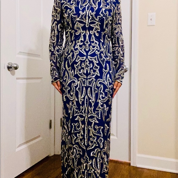 Vintage Long Silk Dress - Picture 3 of 7